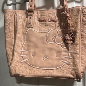 Loungefly Tan Hello Kitty Embossed Tote